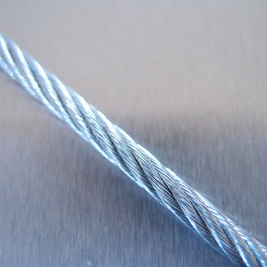 Wire Rope - Galvanised Steel - 7 x 19 WSC - 100m Reel
