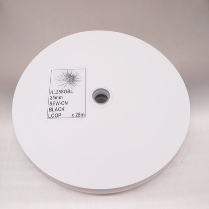 Hook & Loop Fastener - Sew-On - 25m Roll