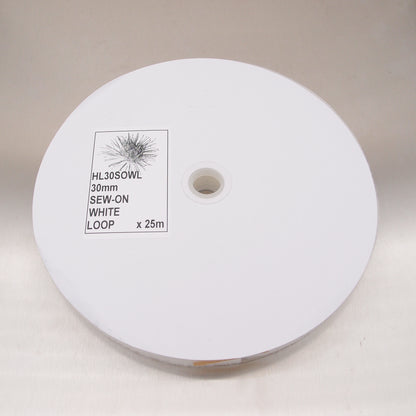 Hook & Loop Fastener - Sew-On - 25m Roll