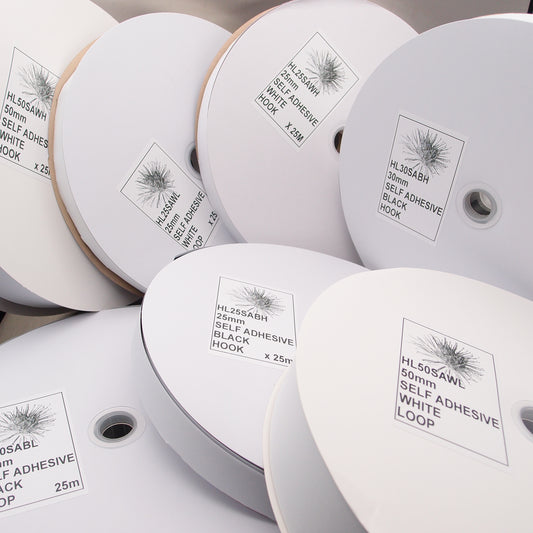 Hook & Loop Fastener - Self-Adhesive - 25m Roll