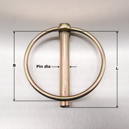 Linch Pins - Apple Keep - Yellow Passivated