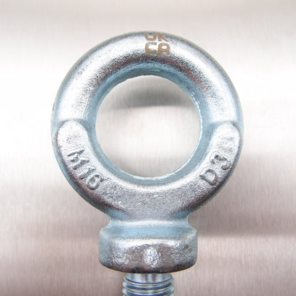 Metric Long Shank Dynamo Eyebolts Zinc Plated