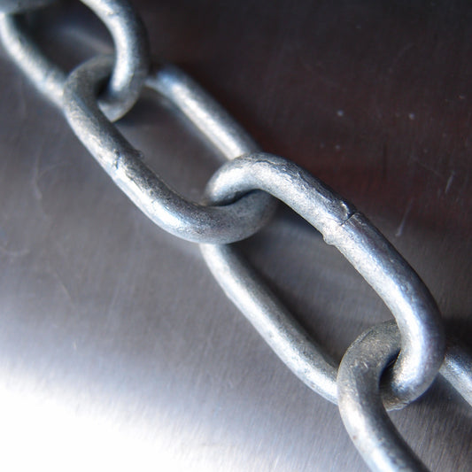 Mild Steel Welded Straight Link Chain - Hot Dipped Galvanised