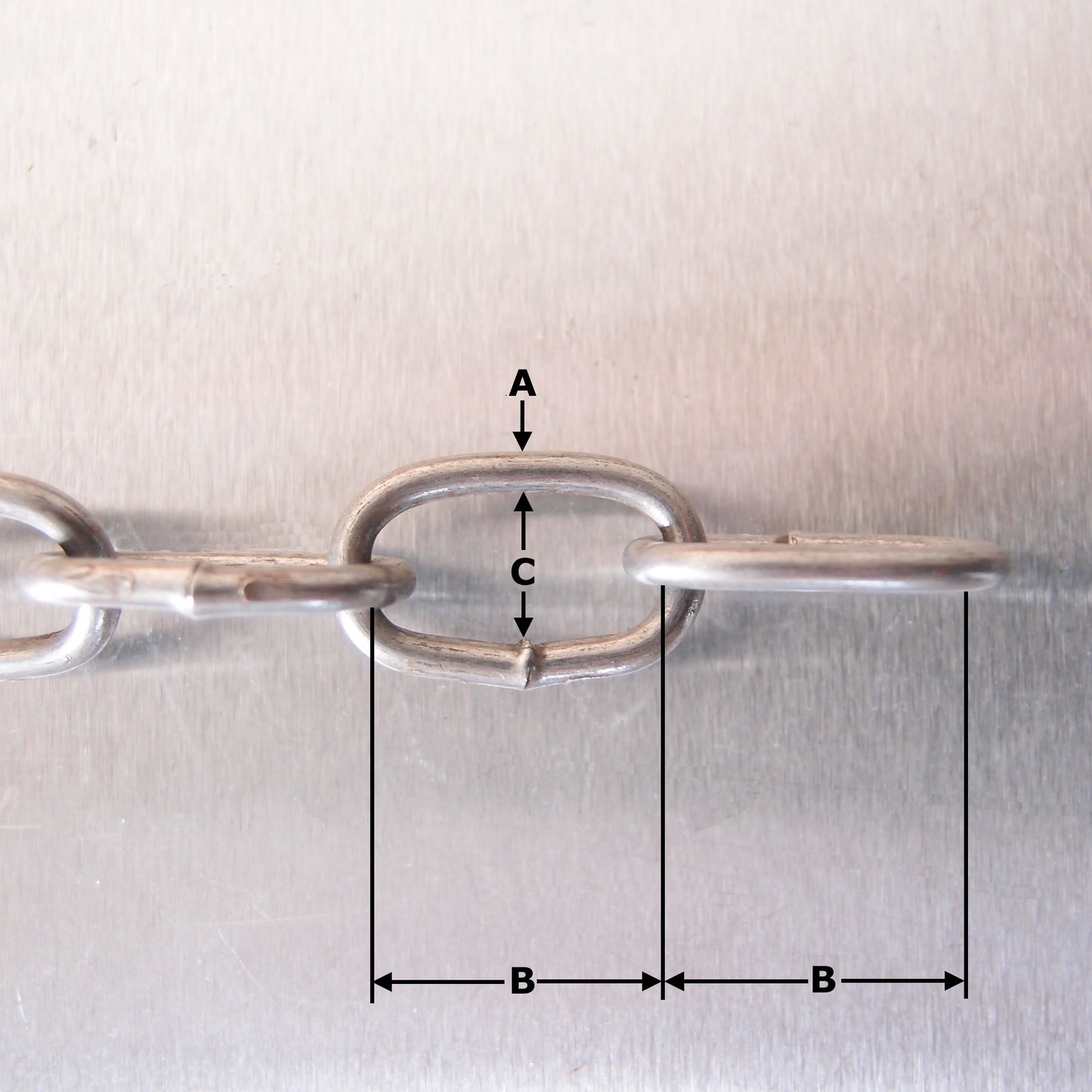Mild Steel Welded Straight Link Chain - Self Colour