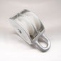 Double Awning Pulley - Nylon Sheaves - Fixed Eye - Zinc Plated Steel