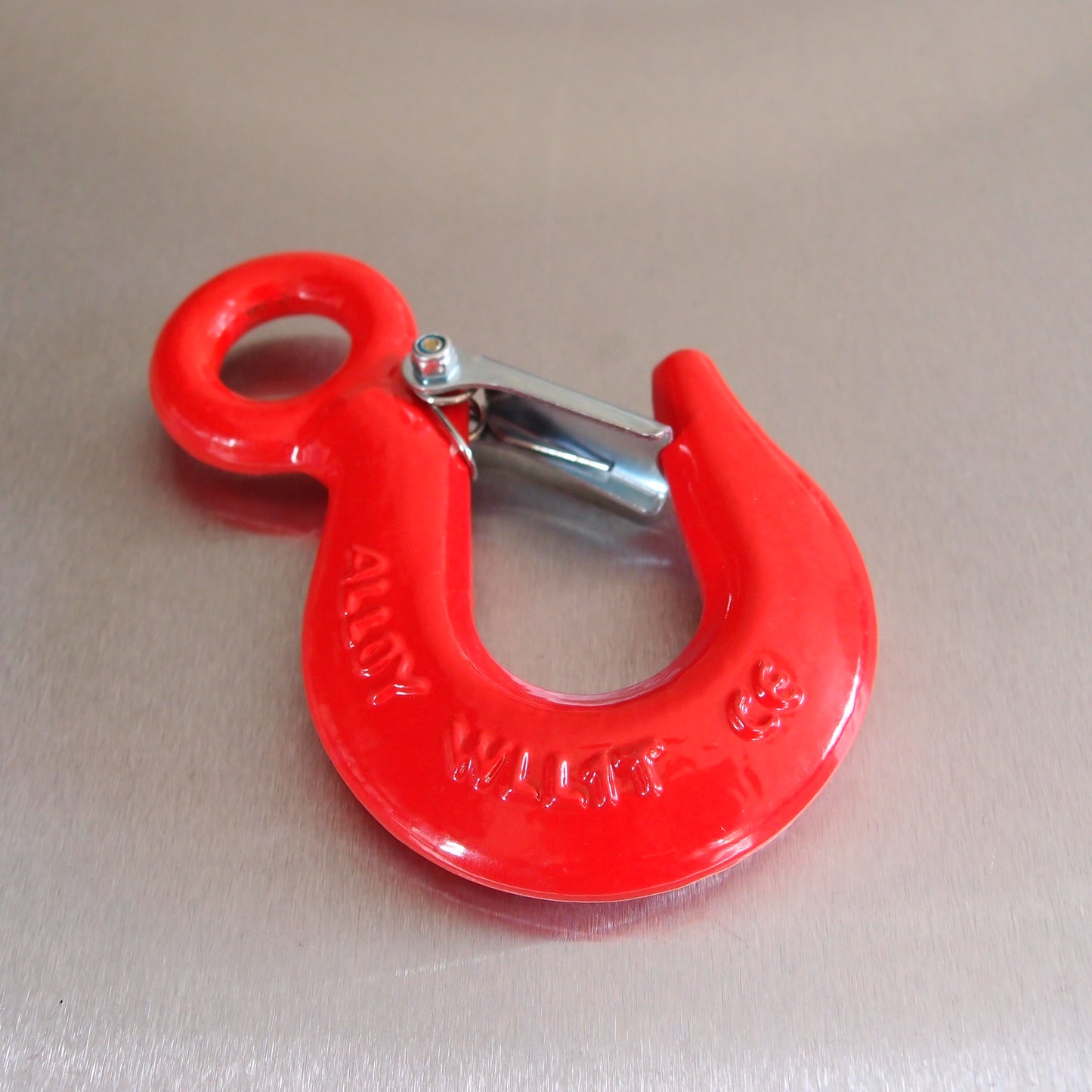Large Eye Hooks: Alloy Steel with Safety Catch - Painted