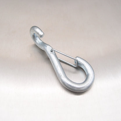 3.5" Spring Hook To Crue - Zinc Plated Steel - Wire Catch
