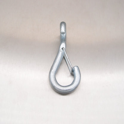 3.5" Spring Hook To Crue - Zinc Plated Steel - Wire Catch