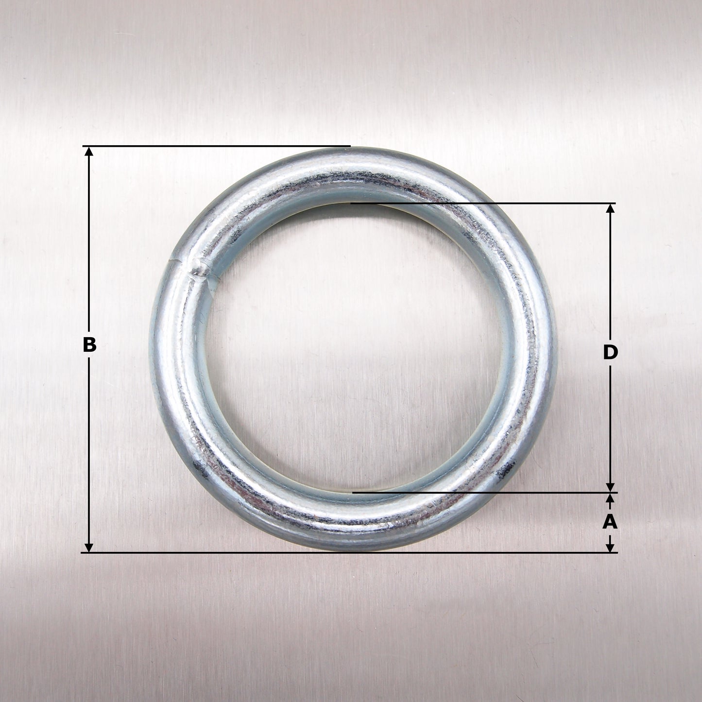Welded Round Ring - Zinc Plated Steel