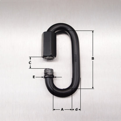 Quick Link - Black Coated Steel
