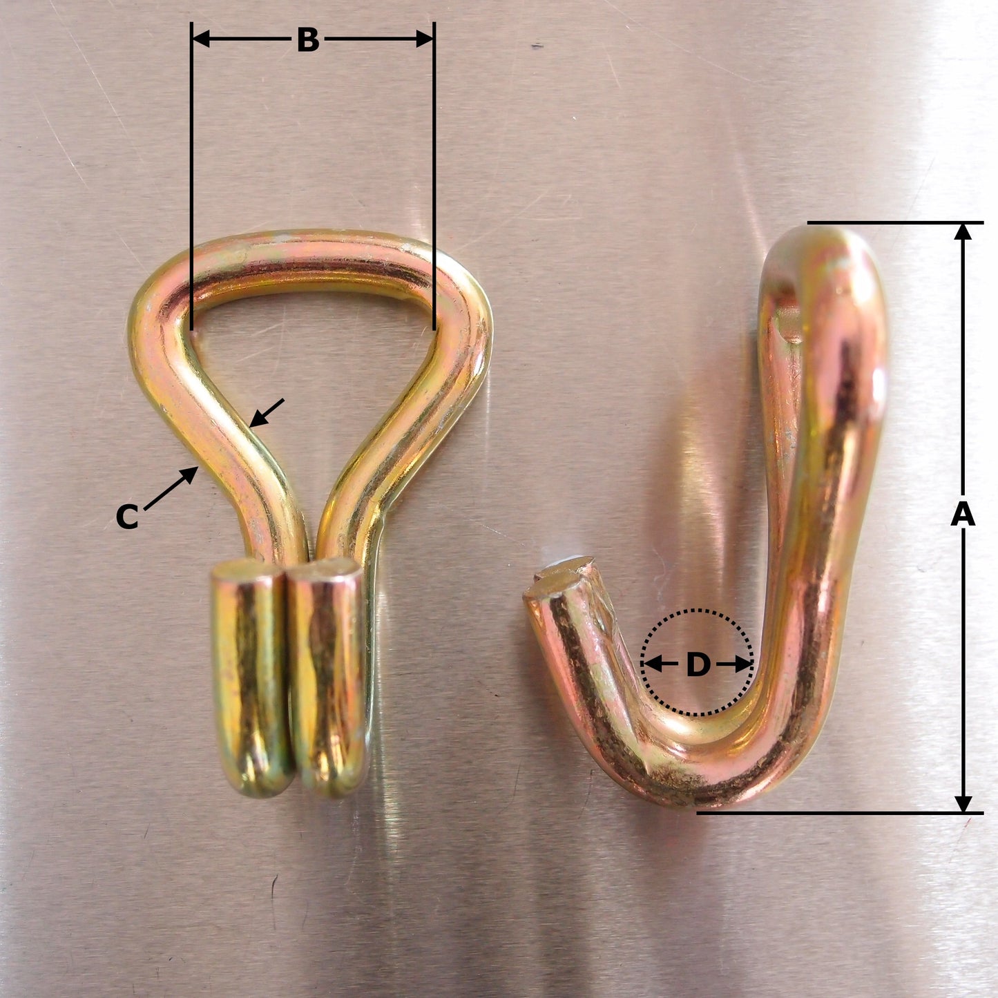 25mm Claw Hook - 1500kgs Zinc plated