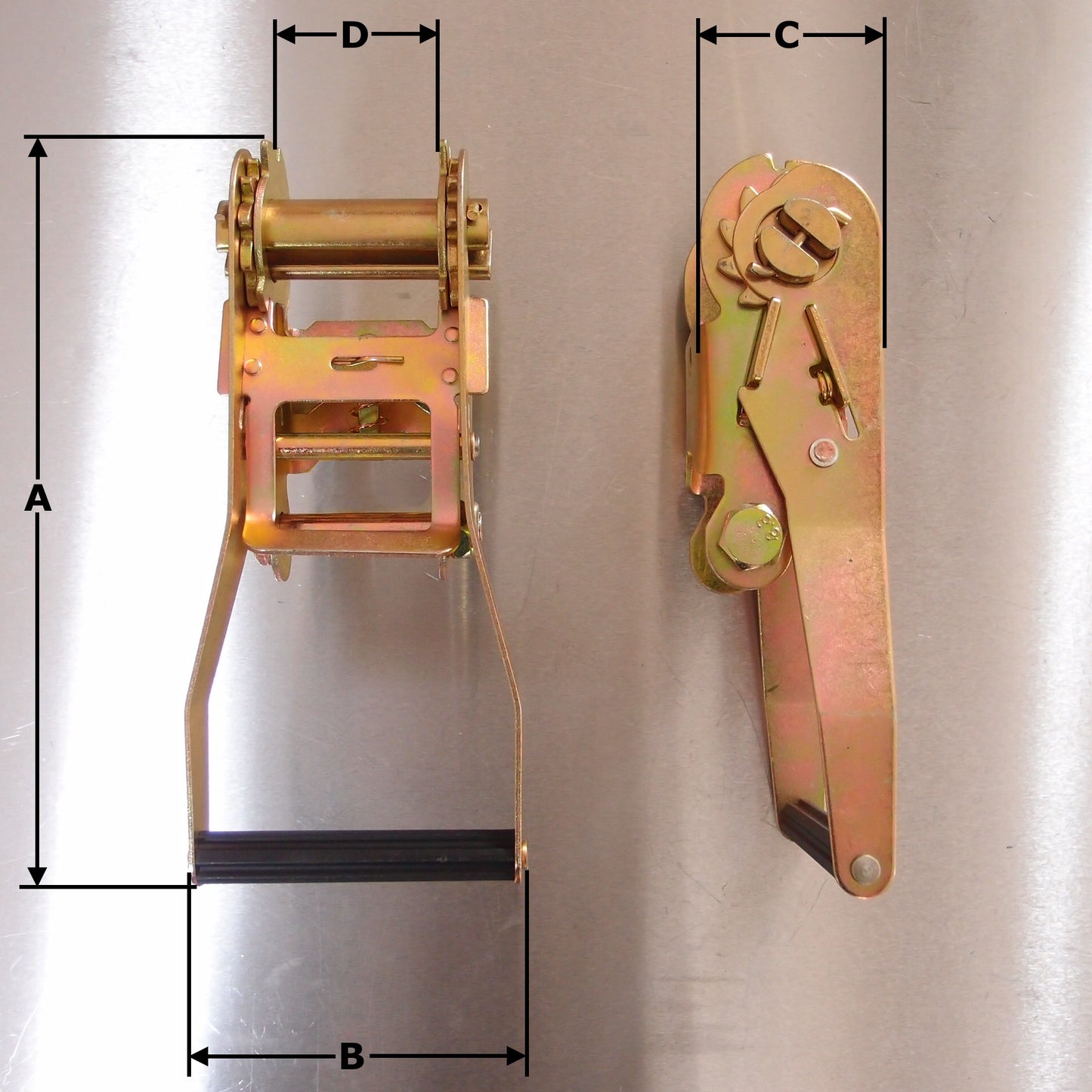 50mm Webbing Ratchet Handles: Long Wide Handle