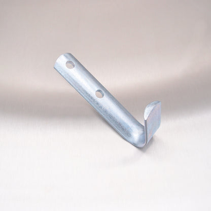 Bolt On Rope Hooks Zinc Plated - Half Round Pattern