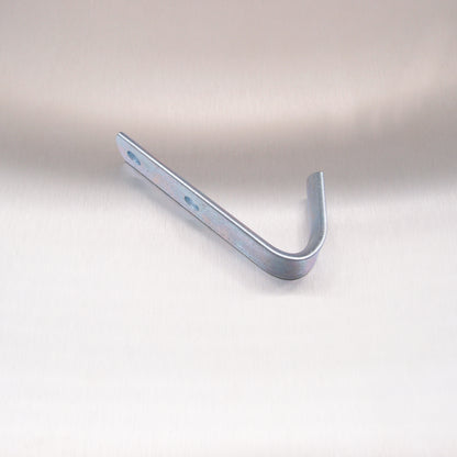 Bolt On Rope Hooks Zinc Plated - Half Round Pattern