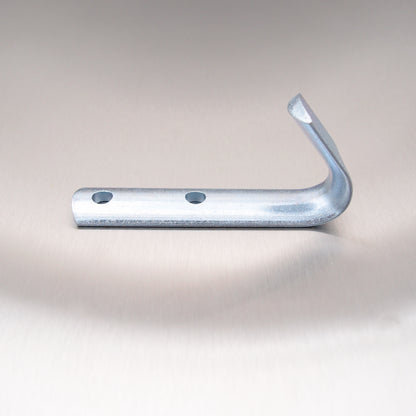 Bolt On Rope Hooks Zinc Plated - Half Round Pattern