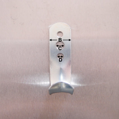 Bolt On Rope Hooks Zinc Plated - Lightweight Pattern
