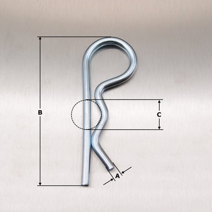 Zinc Plated R-Clip - Retaining Pin