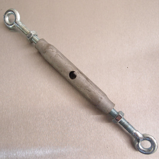 Rigging Screws Closed Body with Locknuts: Galvanised - Eye & Eye