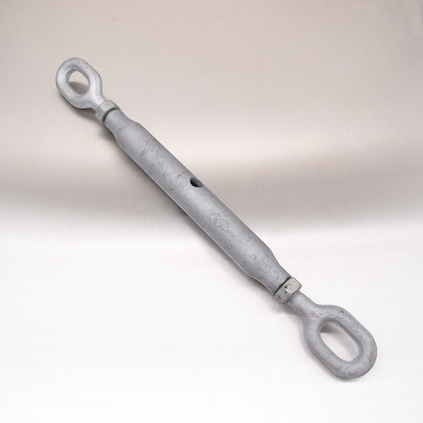 Rigging Screws Closed Body with Locknuts: Galvanised - Eye & Eye