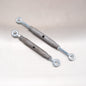 Rigging Screws Closed Body with Locknuts: Galvanised - Eye & Eye