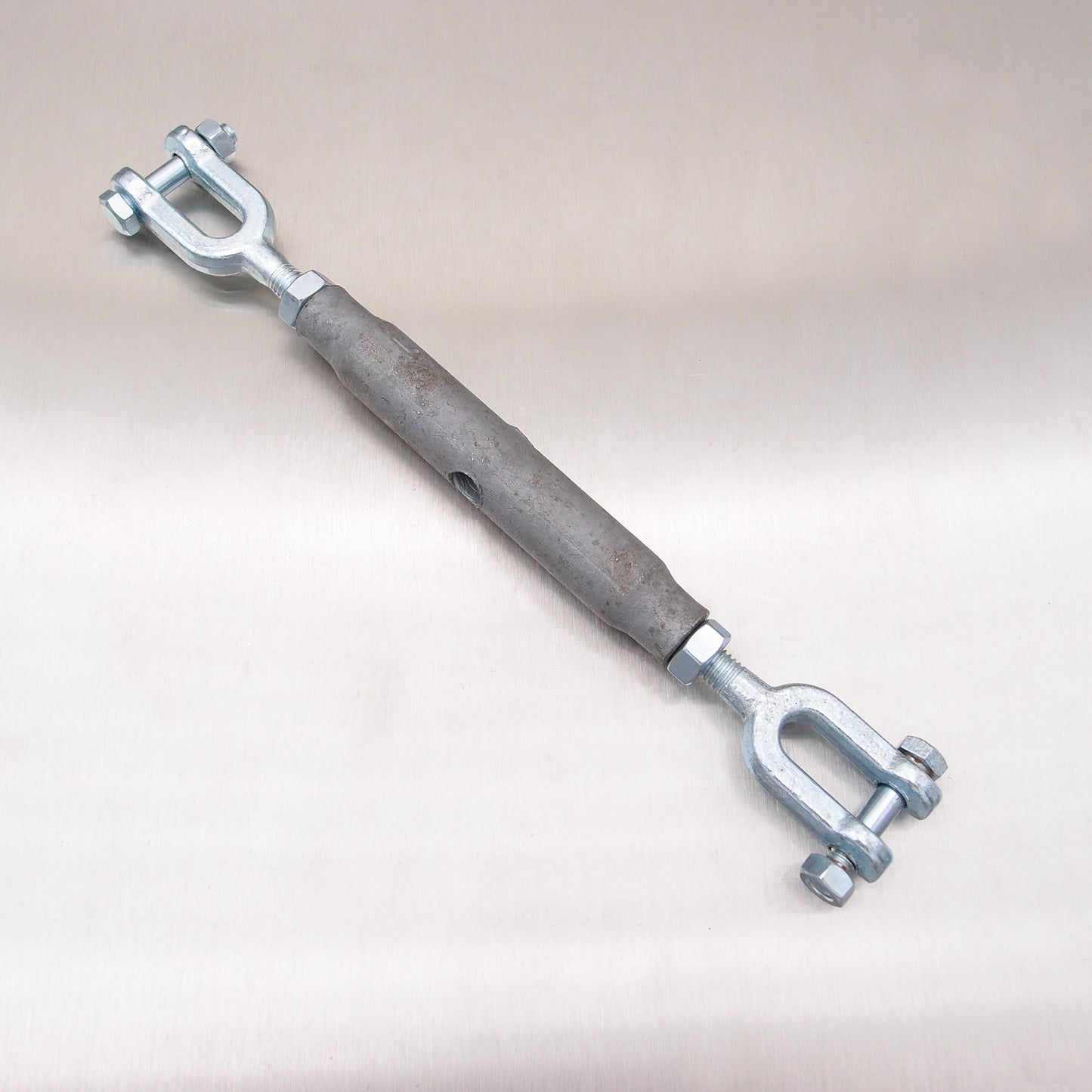 Rigging Screws Closed Body with Locknuts: Galvanised - Jaw & Jaw