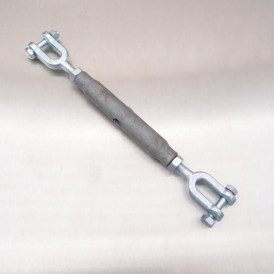 Rigging Screws Closed Body with Locknuts: Galvanised - Jaw & Jaw