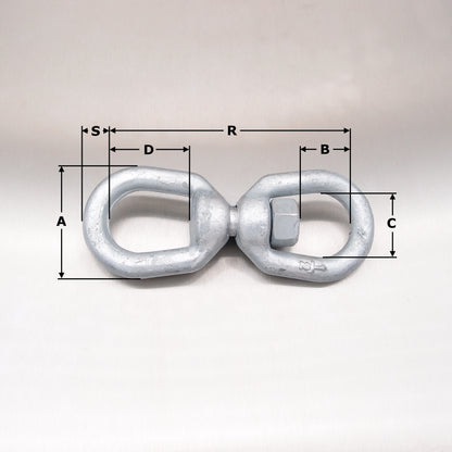 Regular Swivels: Galvanised