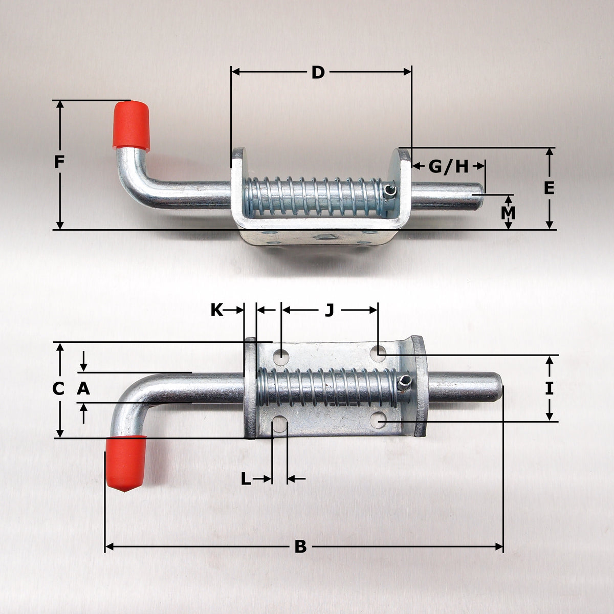 Spring Loaded Bolt - Zinc Plated – Absolute Industrial