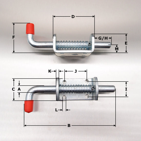 Spring Loaded Bolt - Zinc Plated – Absolute Industrial