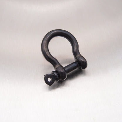 Stay Black Stainless Steel Bow Shackle - with Screwed Collar Pin - AISI 316