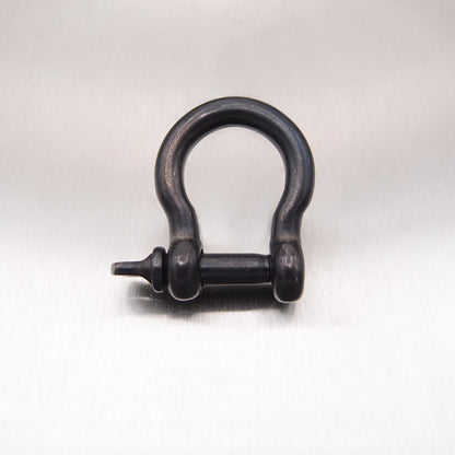 Stay Black Stainless Steel Bow Shackle - with Screwed Collar Pin - AISI 316