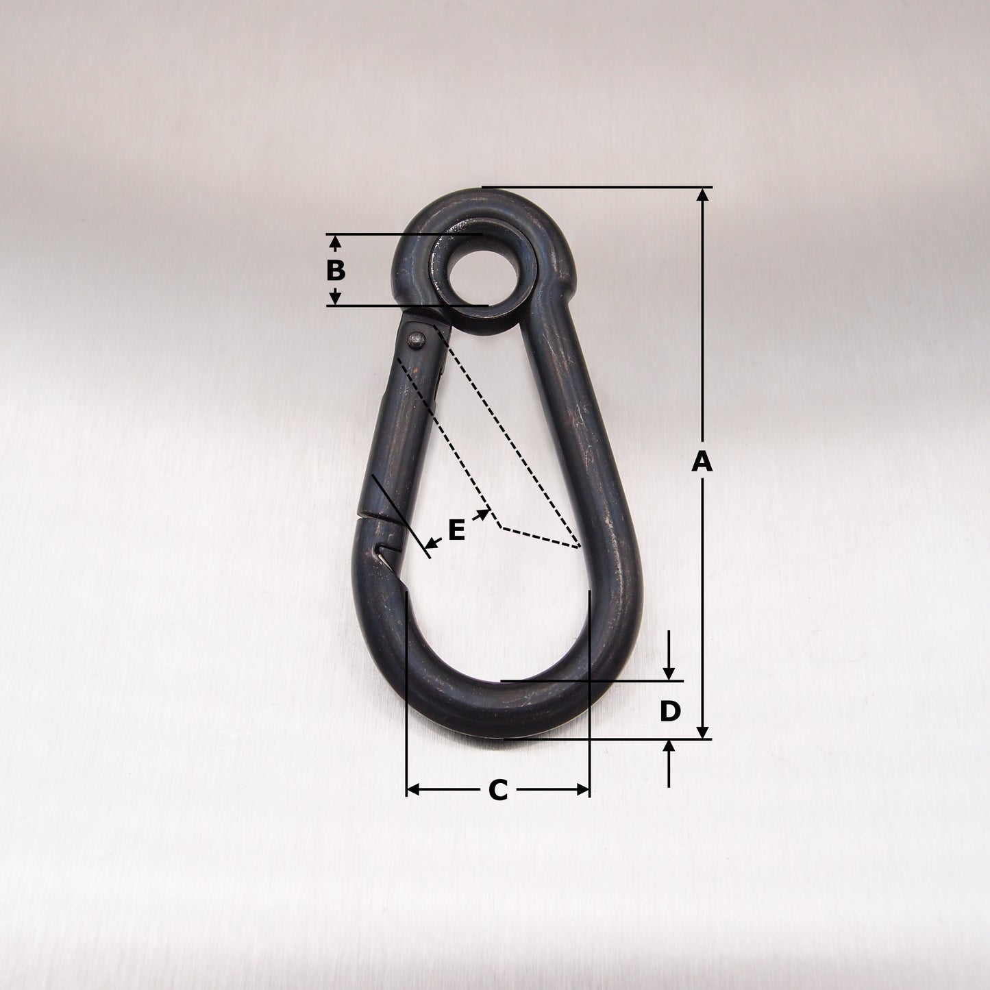 StayBlack Stainless Steel Carbine Hooks - with Eyelet - AISI 316