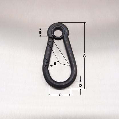 StayBlack Stainless Steel Carbine Hooks - with Eyelet - AISI 316