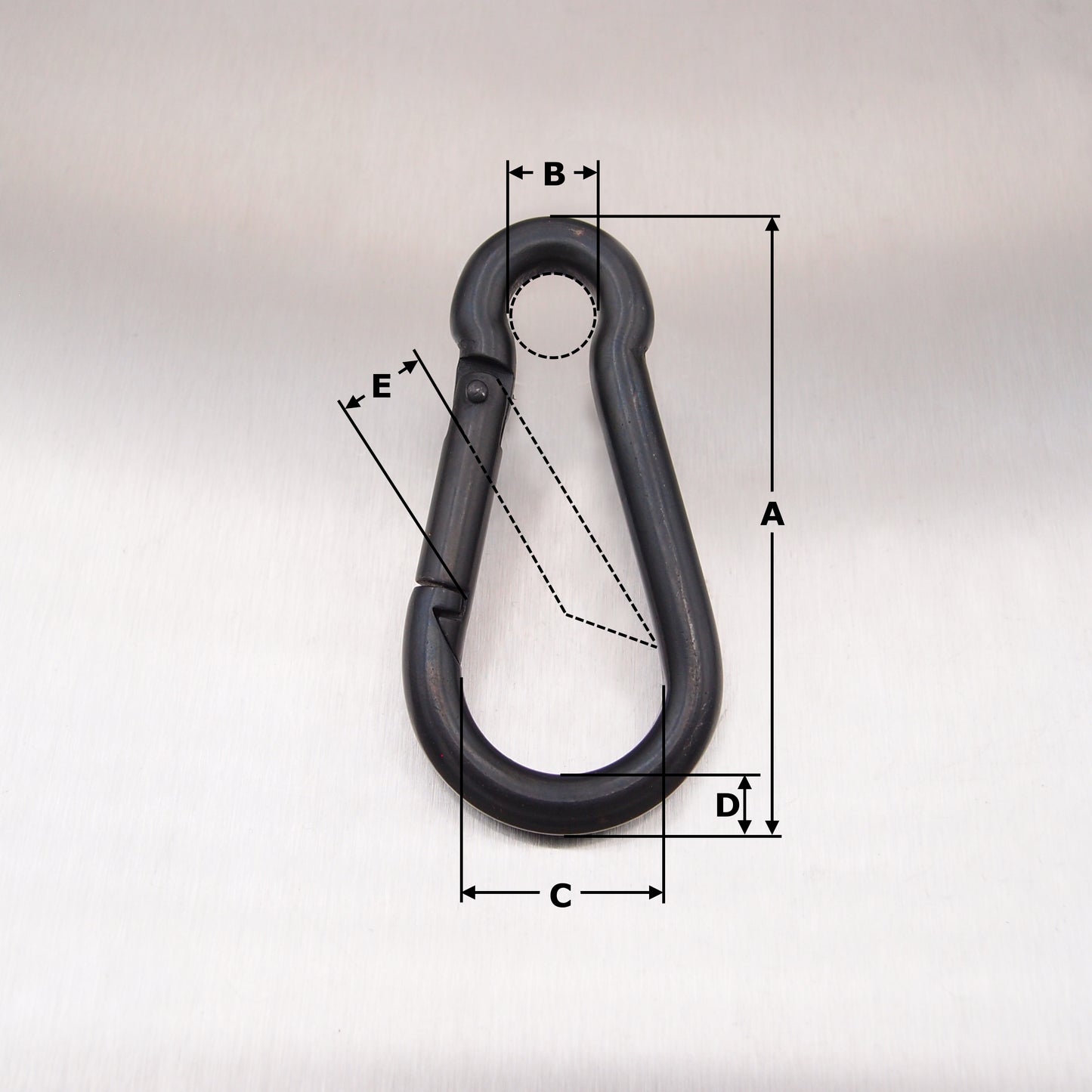 StayBlack Stainless Steel Carbine Hooks - without Eyelet - AISI 316