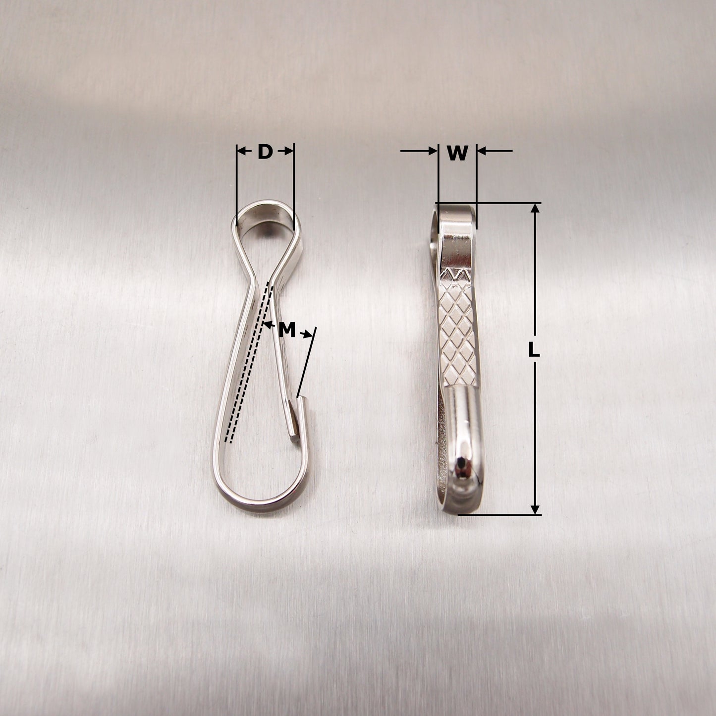 Simplex Hooks / Dog Clips - Nickel Plated