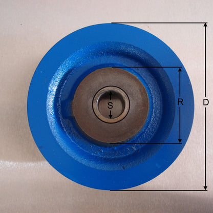 Painted Cast Iron Sheaves with Sintered Steel Bush - Pulley wheel