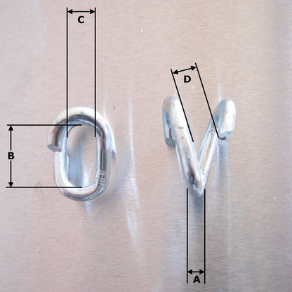 Scarf - Lap, Repair, Mending - Link - Zinc Plated