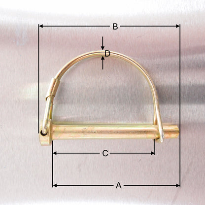 Shaft Locking Pin -  Yellow Passivated