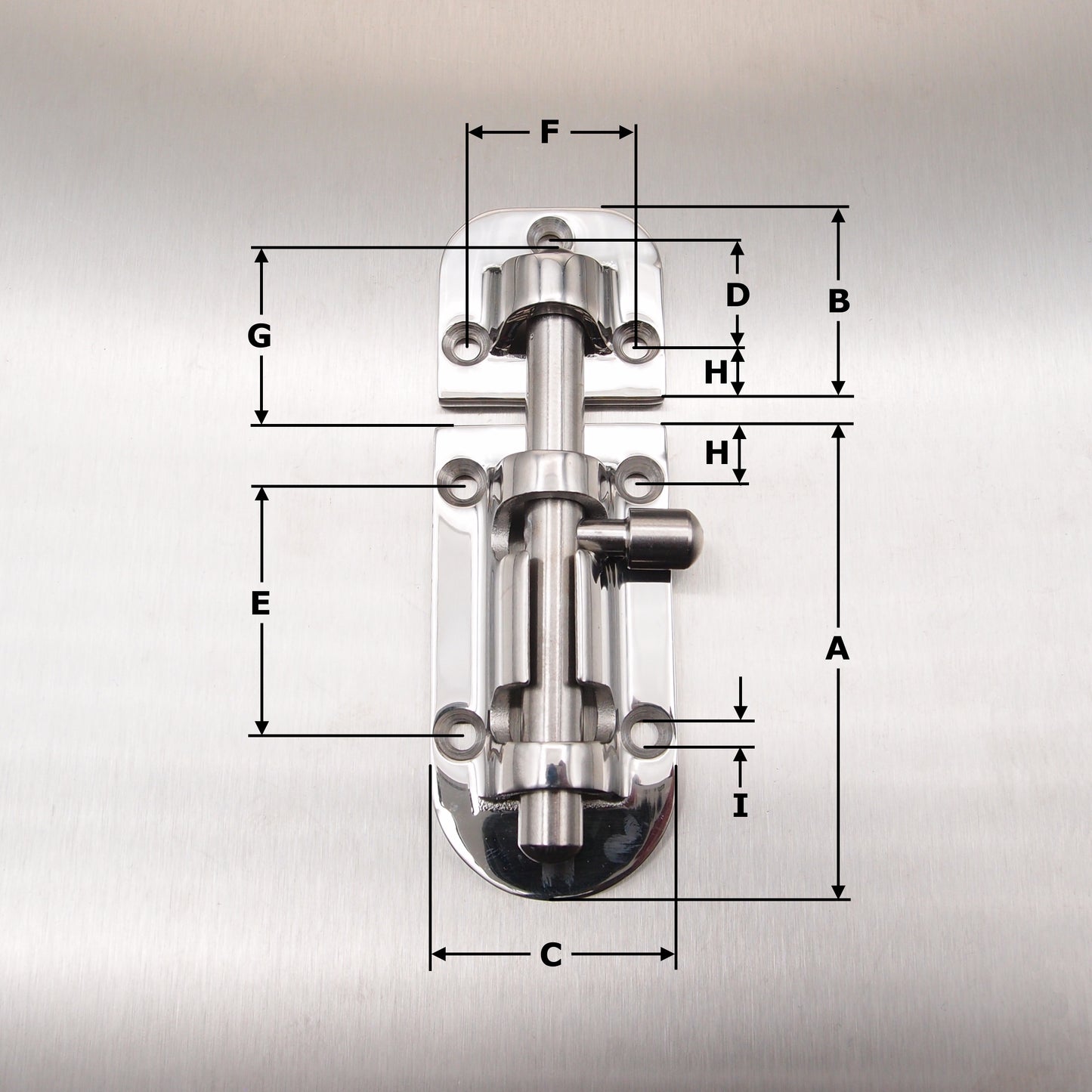 Stainless Steel Barrel Bolts - AISI 316