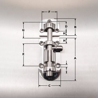 Stainless Steel Barrel Bolts - AISI 316