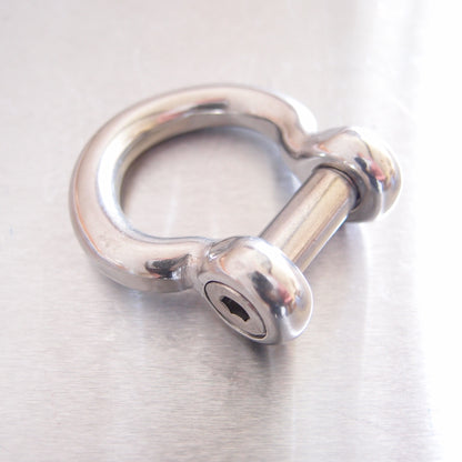 Stainless Steel Bow Shackle - Hexagon Socket Countersunk Pin - AISI 316