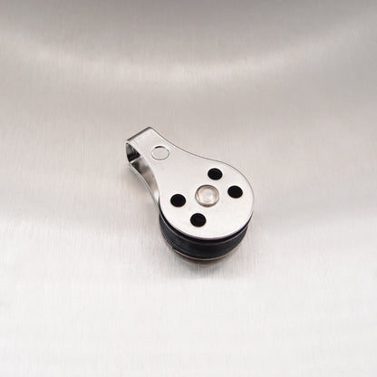 Stainless Steel 25mm Pulley Block with Nylon Sheave - Type 2 - AISI 316