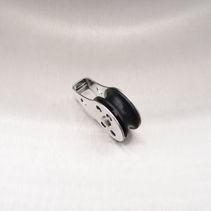Stainless Steel 25mm Pulley Block with Nylon Sheave - Type 2 - AISI 316