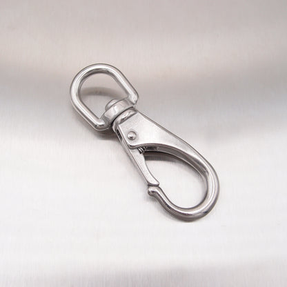 Stainless Steel Swivel Eye Boat Snap Hook - AISI 316