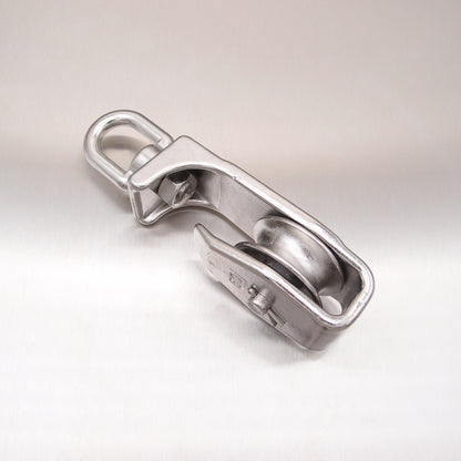 Suits 10mm Rope Stainless Steel Open Sided Pulley Block - AISI 316