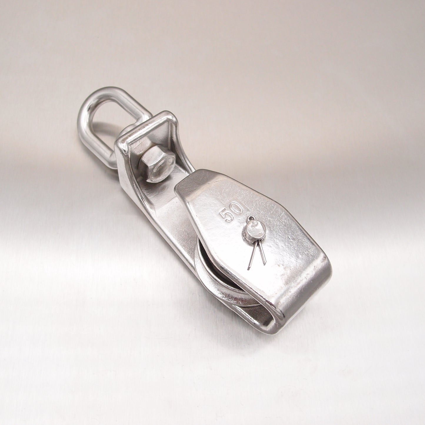 Suits 10mm Rope Stainless Steel Open Sided Pulley Block - AISI 316