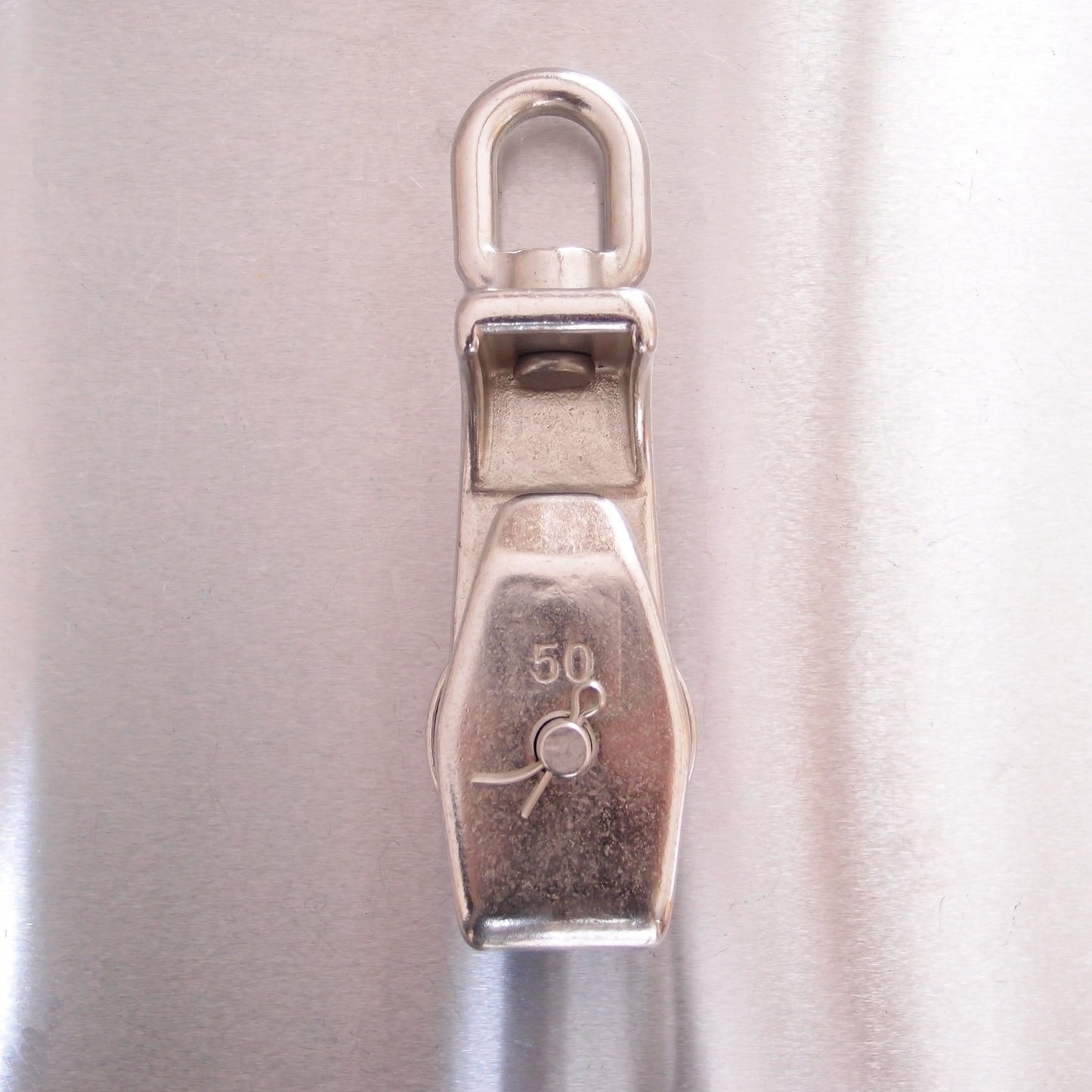 Suits 10mm Rope Stainless Steel Open Sided Pulley Block - AISI 316