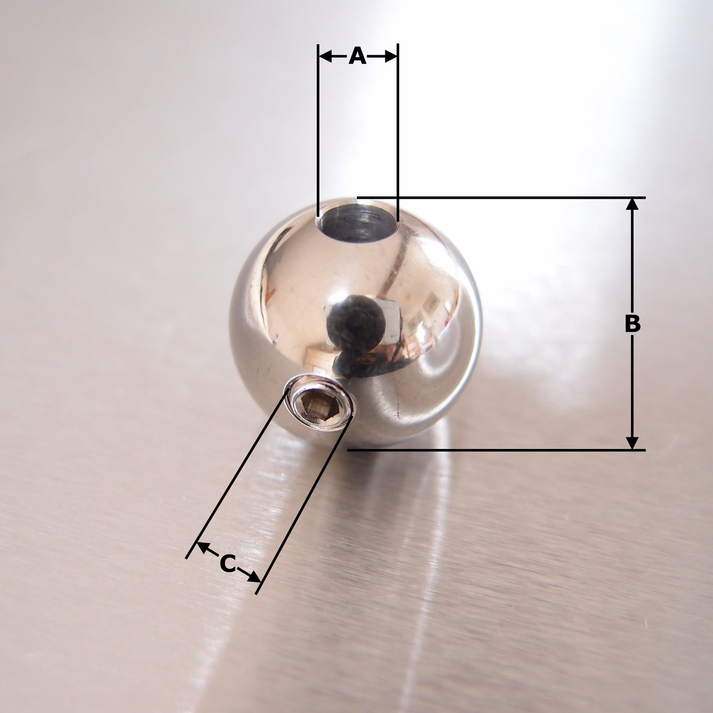 Wire Rope Ball Terminal End - Stainless steel AISI 316