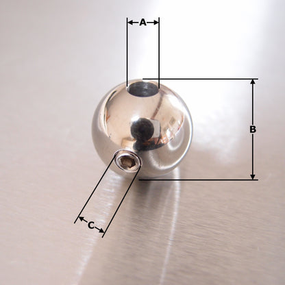 Wire Rope Ball Terminal End - Stainless steel AISI 316