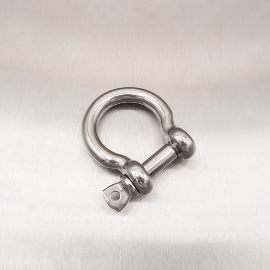 Stainless Steel Bow Shackle - with Screwed Collar Pin - AISI 316